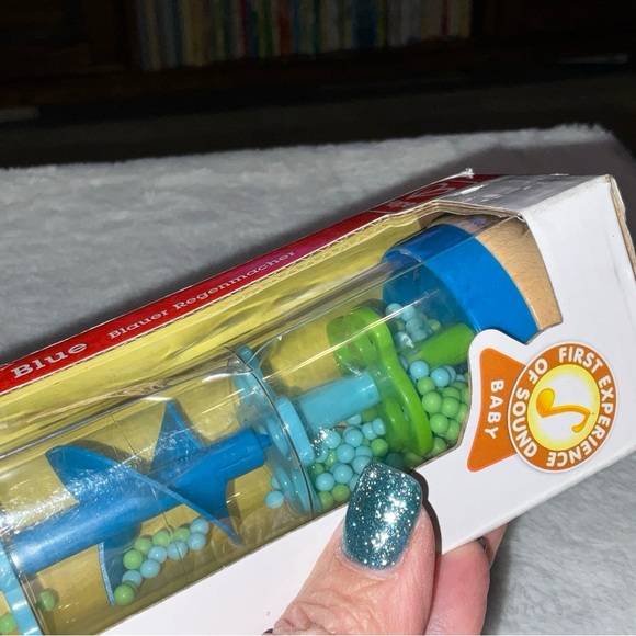 Hape International Baby Beaded Raindrops Blue Soothing Rain Sounds 0-6mBrand New - Picture 10 of 16